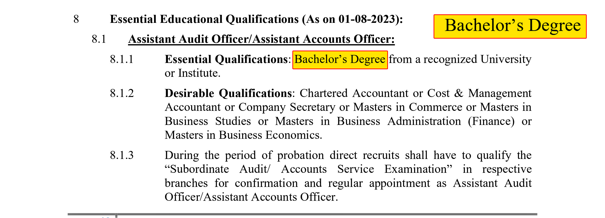 Staff Selection Commission (SSC) has announced the recruitment of Assistant Audit Officer & Assistant Accounts Officer