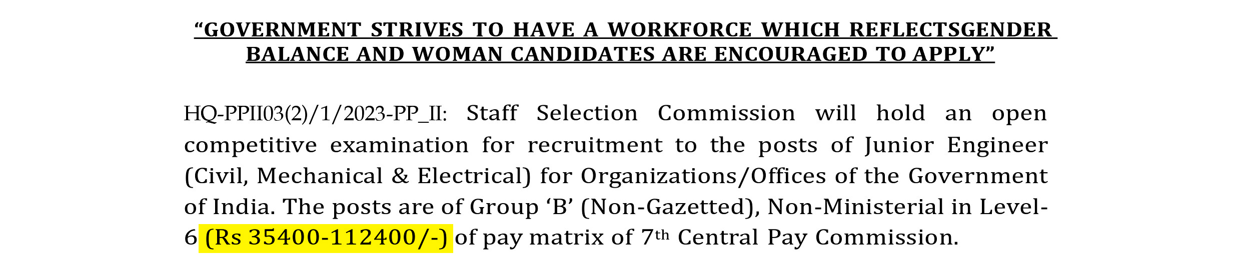 SSC Junior Engineer Recruitment 2023 ! 1342 Posts !