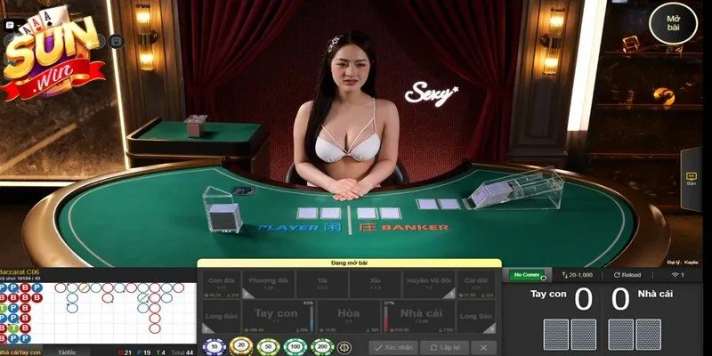 Sảnh Live Casino chuyên nghiệp với dàn Dealer xinh đẹp