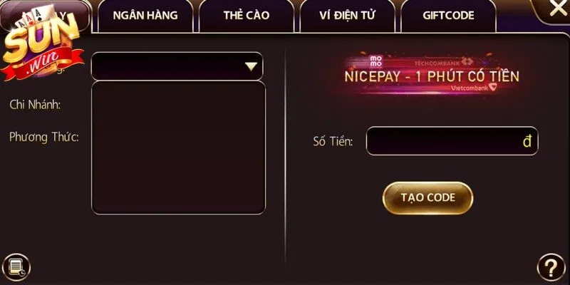 Nạp rút tiền tại kho game Sunwin nhanh chóng, bảo mật tuyệt đối